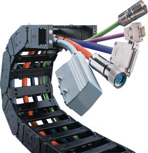 Fully harnessed cable carrier