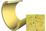 Plastic bushing construction