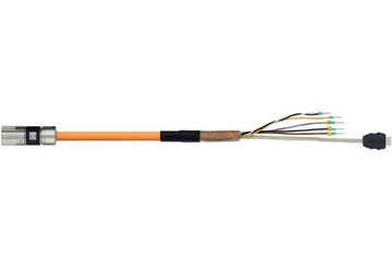 readycable® cable de servo híbrido, compatible con Siemens 6FX_002-8QN21, cable base, PUR 10xd