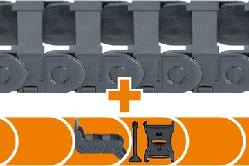 Set completo E2i.26 para fresadoras CNC | Altura interior: 26 mm | Recorrido: 300-3000 mm