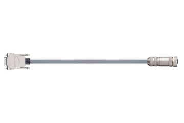 readycable® cable de codificador similar a Festo NEBM-M12G8-E-xxx-S1G9, cable base PVC 7,5 x d
