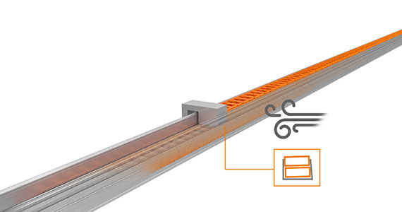 Fuerza del viento en carreras largas