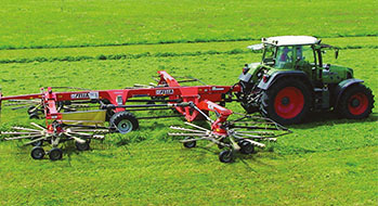 Rastrillos de heno equipados con cojinetes de igus®