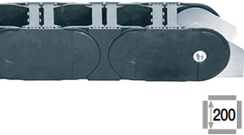 Cadena Portacable con travesaños en cada eslabón