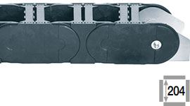 Cadena Portacable con travesaños en cada eslabón