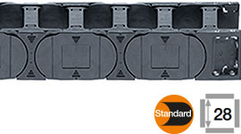 Cadena Portacable con barras transversales en cada eslabón