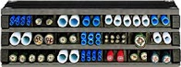 Strain relief blocks for cables