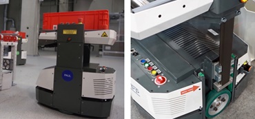 DTS de Knapp con los módulos lineales con correa dentada drylin® ZLW en la plataforma elevadora