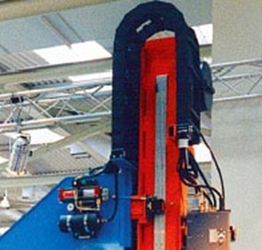 Vertical standing cable carrier