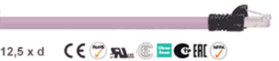 Chainflex® CAT5 Ethernet special cable L/T angle
