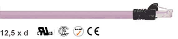 Chainflex® CAT5 Ethernet special cable L/T angle