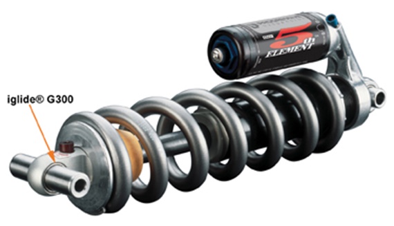 plastic bushing on bike shock